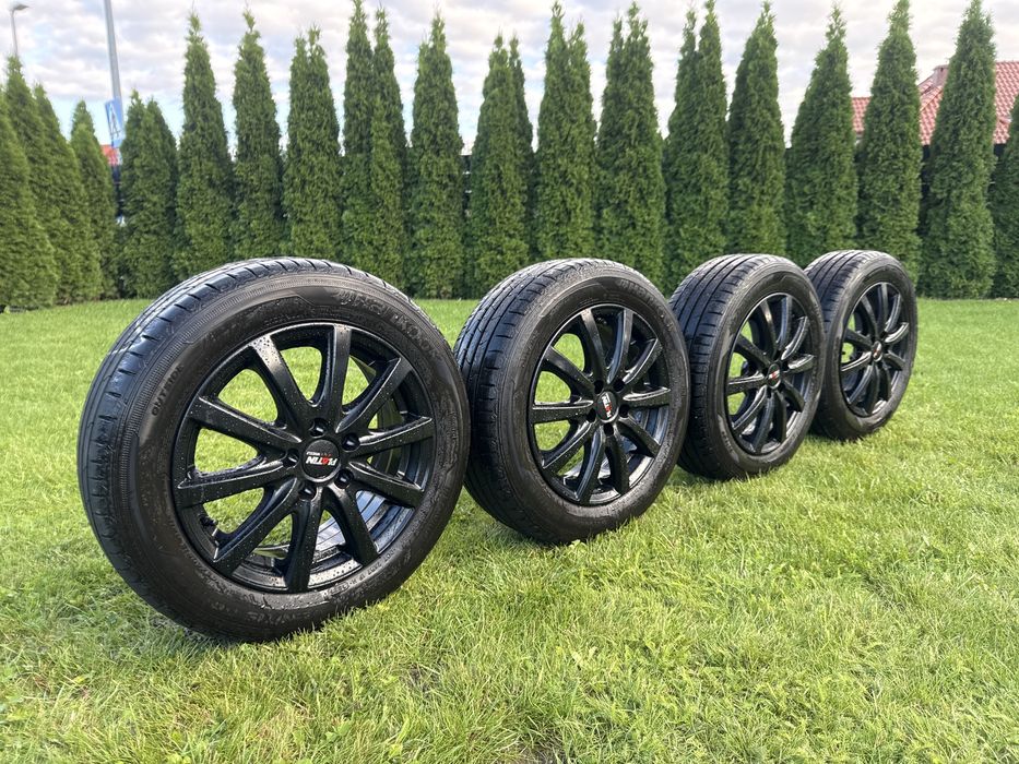 Alufelgi 5x112 15 66,6/57,1 Opony Hankook 185/60/15 rok 2021