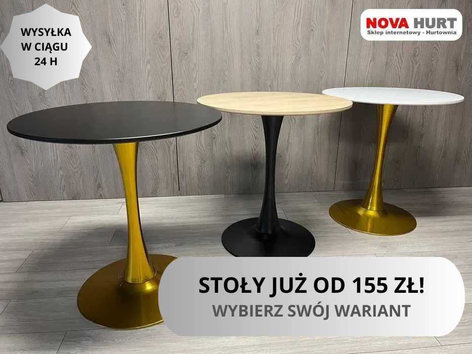 Stół Stolik blat nowoczesny okrągły do kuchni jadalni LUGANO.pro