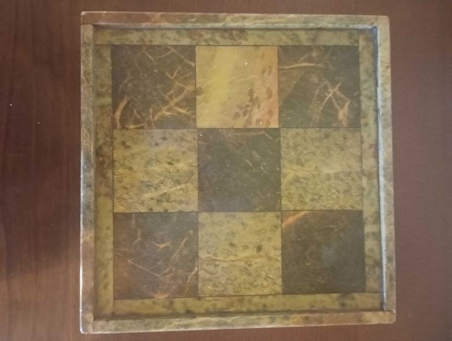 Tic-Tac-Toe Game Set in Soapstone, 22 x 22 cm64739686423554122
