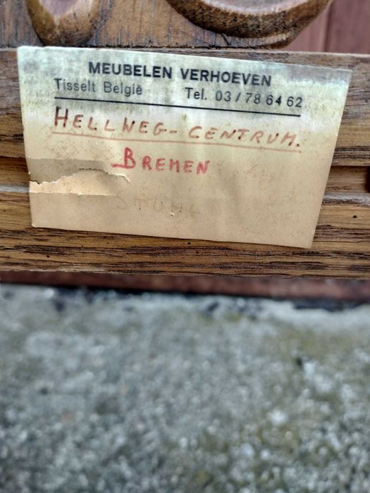 2 piękne drewniane rzeźbione krzesła