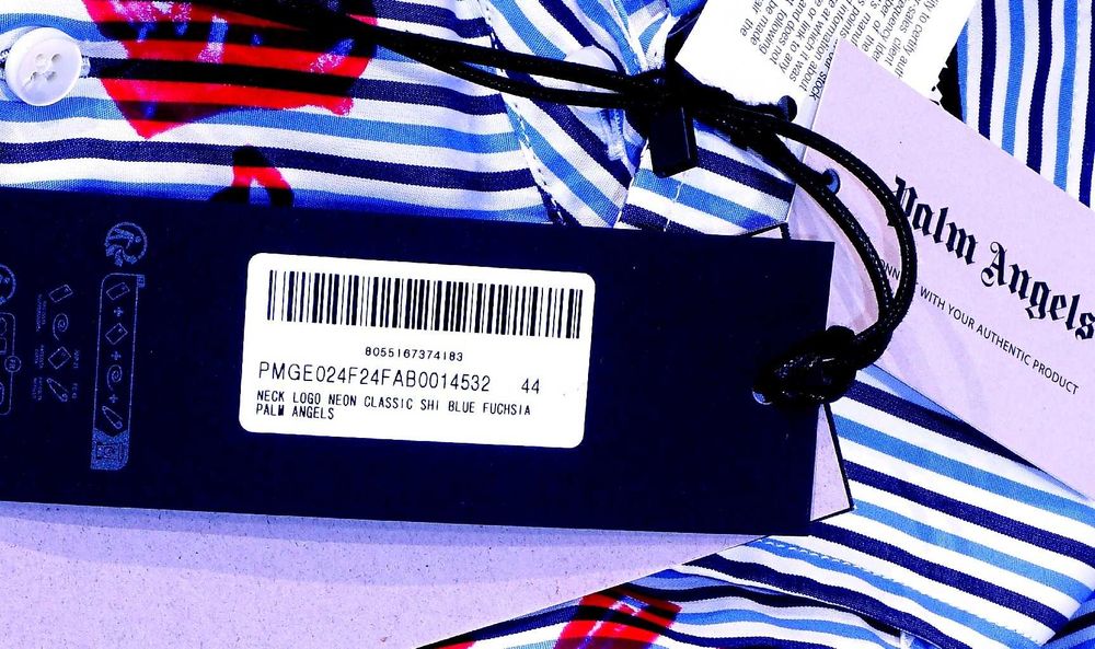 PALM ANGELS koszula XL/XXL Regular Italy preston off-white burlon ysl