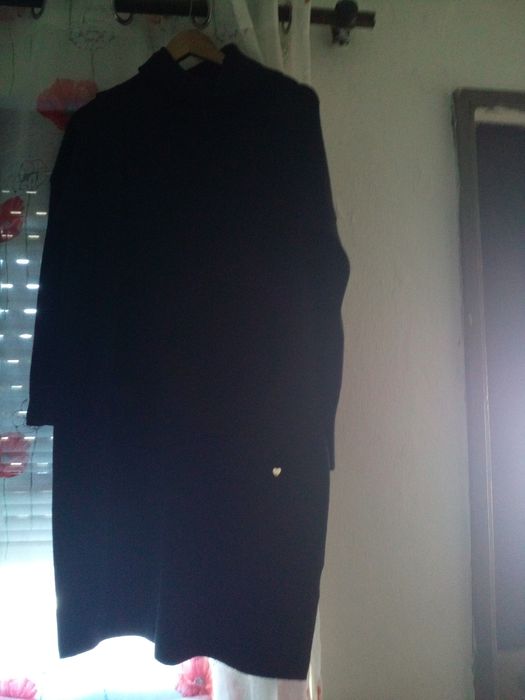 Vestido preto de lã tamanho xl