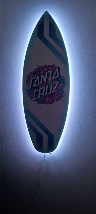 Quadro com luzes led Surf