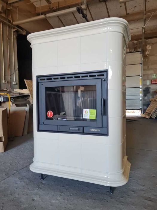 Piec kaflowy wolnostojący ROMA 13kW beżowy - NOWY