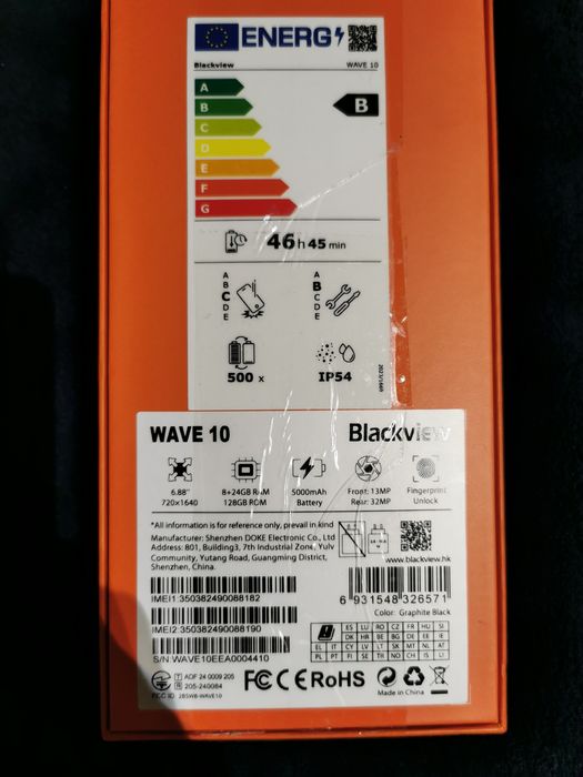 Smartfon Blackview WAVE 10 8/128GB