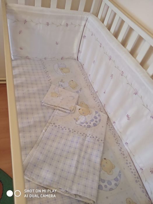 Ліжечко дитяче біле