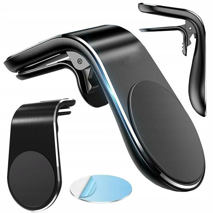 Uchwyt na telefon w kratkę nawiewu samochodu uniwersalny magnetyczny