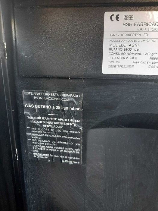 Aquecedor a gás para botija