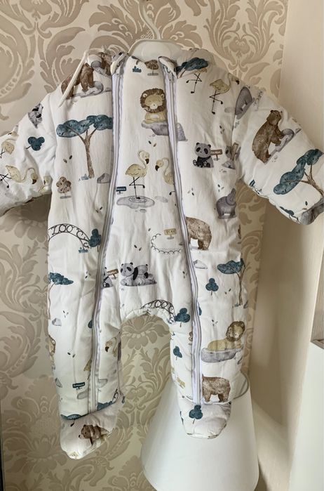 Демисезонный комбинезон 0-6 мес, 62-68 см унисекс