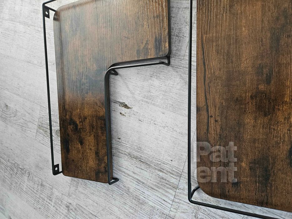 Loftowa dekoracja narożna ścienna kwietnik dom 2 sztuki