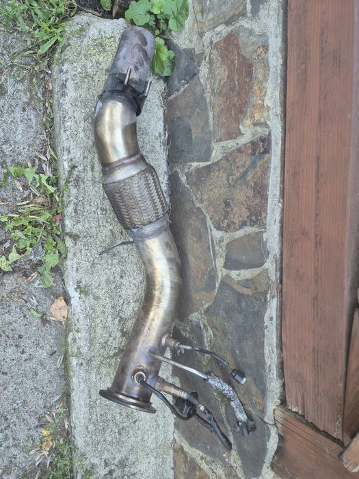 Downpipe BMW E60 E61 525d 525xd 530d 530xd M57N2 nierdzewka