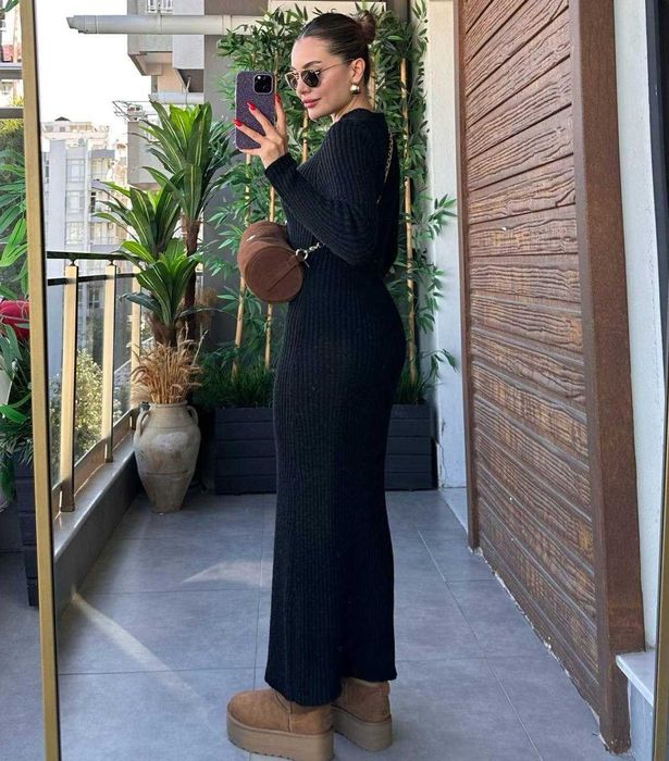 Трикотажное  платье !