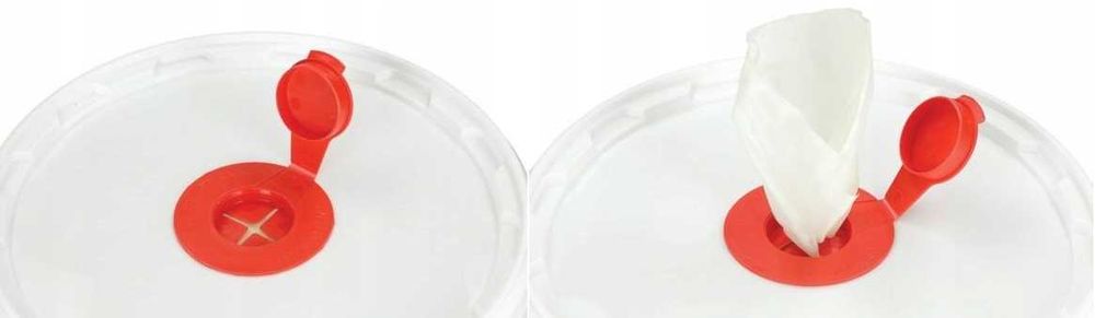 Ręczniki Chusteczki Papier Do Wymion Mokre 800szt, w wiaderku