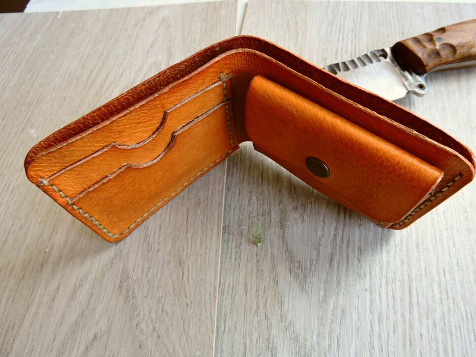 Portfel Skórzany Ręcznie Robiony Bushctaft