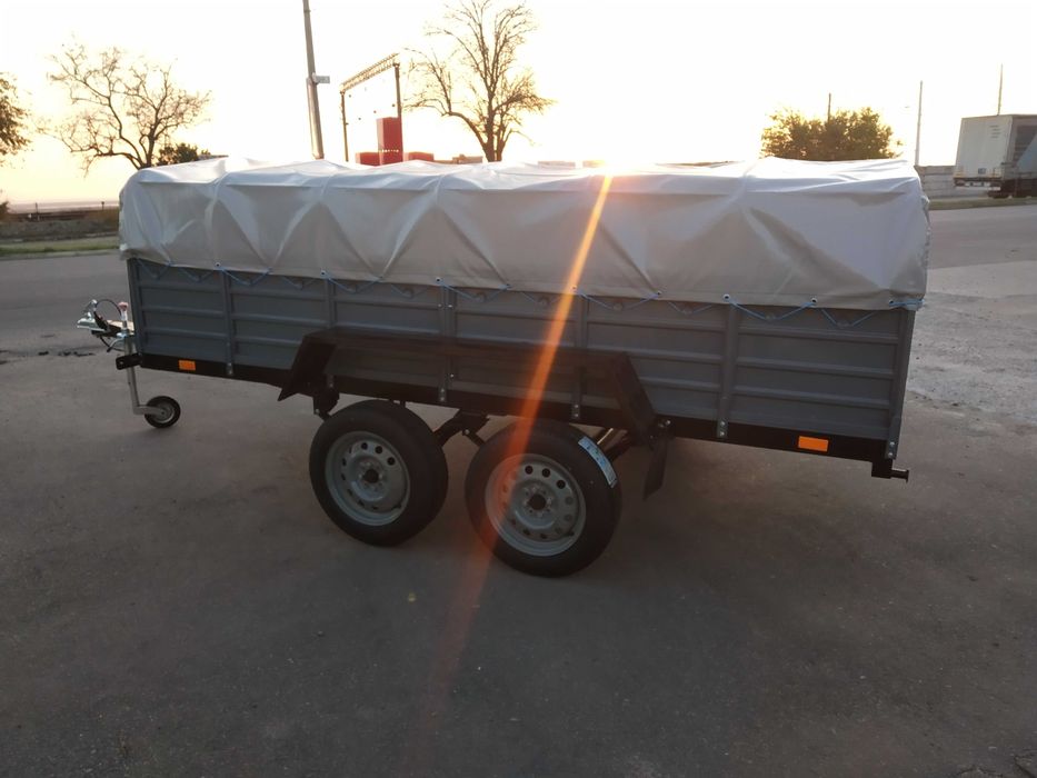 Авто Причеп двовісний посилений легковий 3200*1560мм Кремінь+