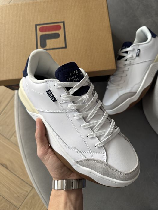 Fila Avenida  Klasyczne Buty Męskie Skórzane Białe 45