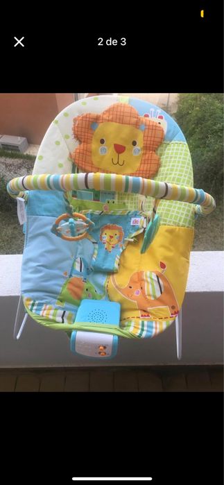 Cadeira de bebe com musica