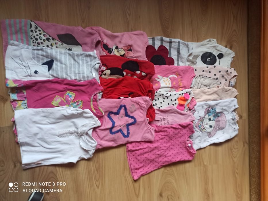 Mega paka bluzki dla dziewczynki 86-92
