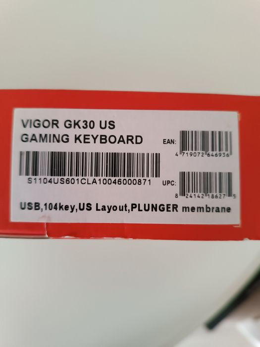 Klawiatura MSI vigor gk30