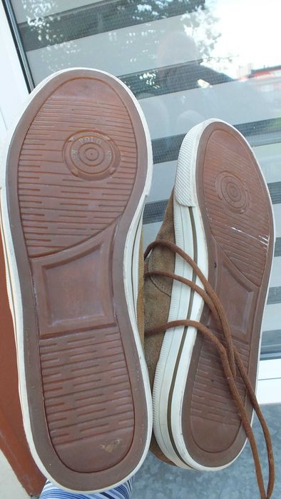 Super buty wysokie skóra marki Polo by Ralpf Lauren roz 45