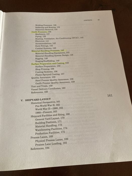 Livro de engenharia “Ship Production”
