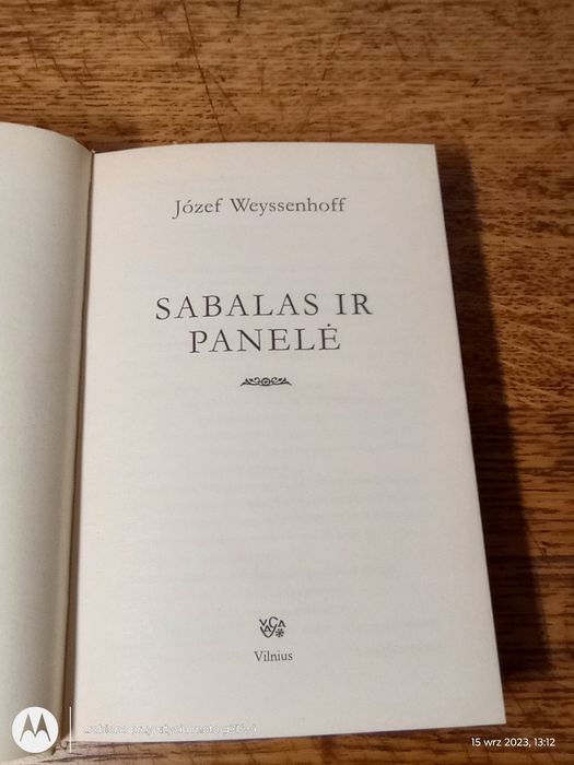 Sabalas ir panelė. Józef Weyssenhoff