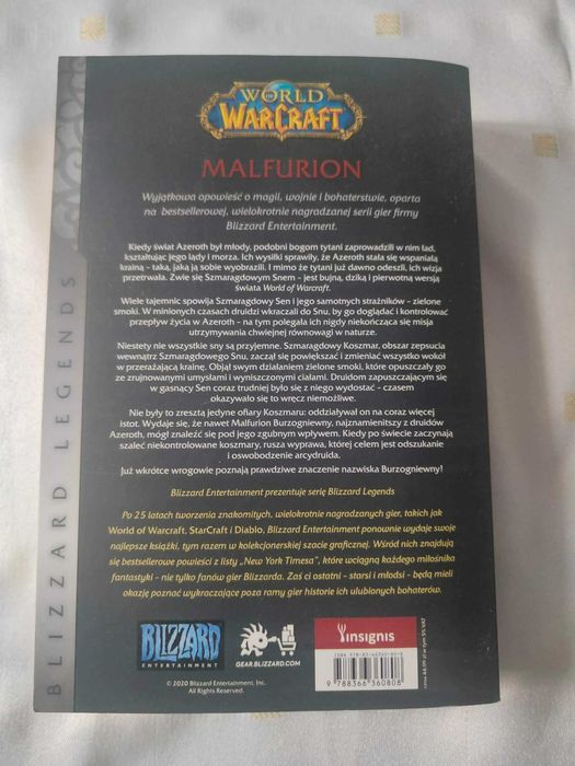 Malfurion książka World of Warcraft