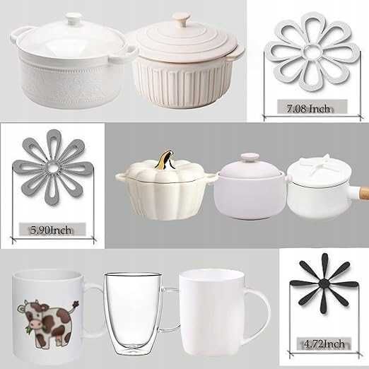 Silikonowa mata kuchenna podstawka podkładka wielofunkcyjna 3w1