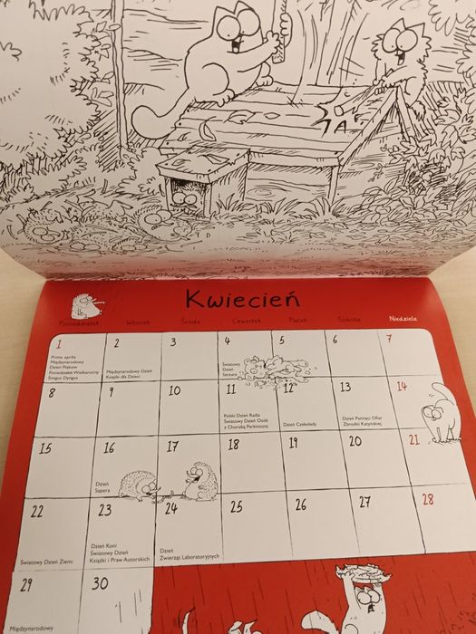 Kalendarz z 2013 roku, Kot Simona.