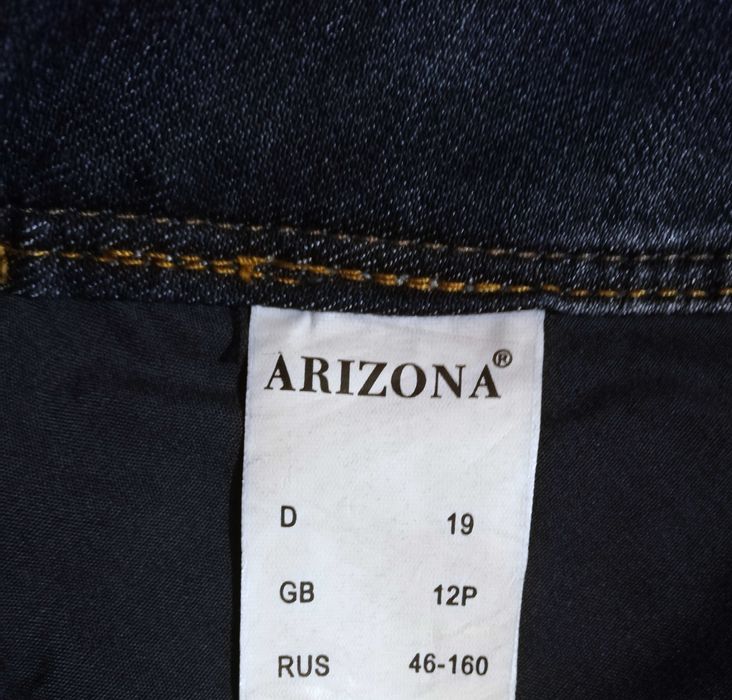 damskie spodnie dżinsy dzwony wysoki stan 40 L jeans flare za 1/2 ceny