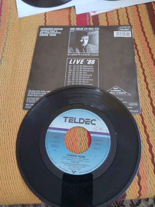 Falco-Trzy 7"Single winylowe razem, jeden pakiet