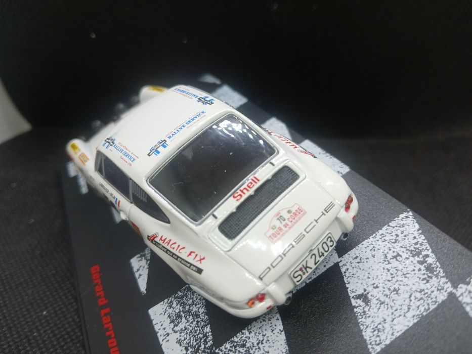 Miniatura  1/43 Porsche  911 R Larrousse vencedor do Tour de Corse 1969