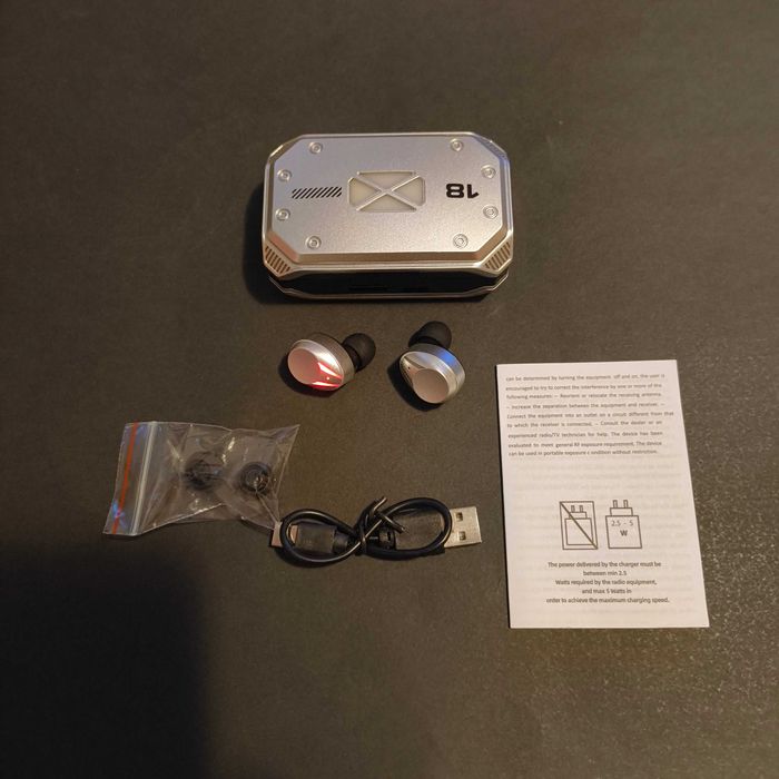 Fones Bluetooth Airdots Display Digital RGB