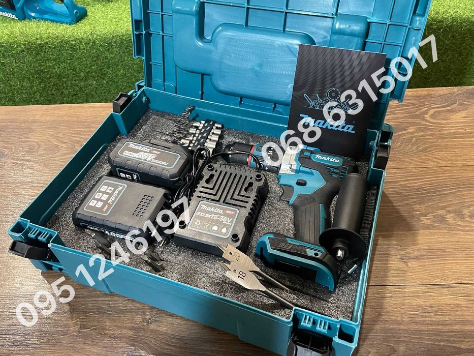 Ударный Шуруповерт аккумуляторный Makita DHP485BL 36V 8Ah шурупокрут