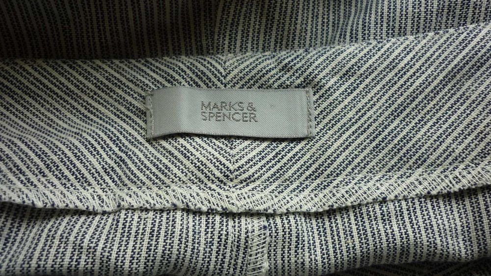 Marks & Spencer lniane spodnie nowe  r; 44 long