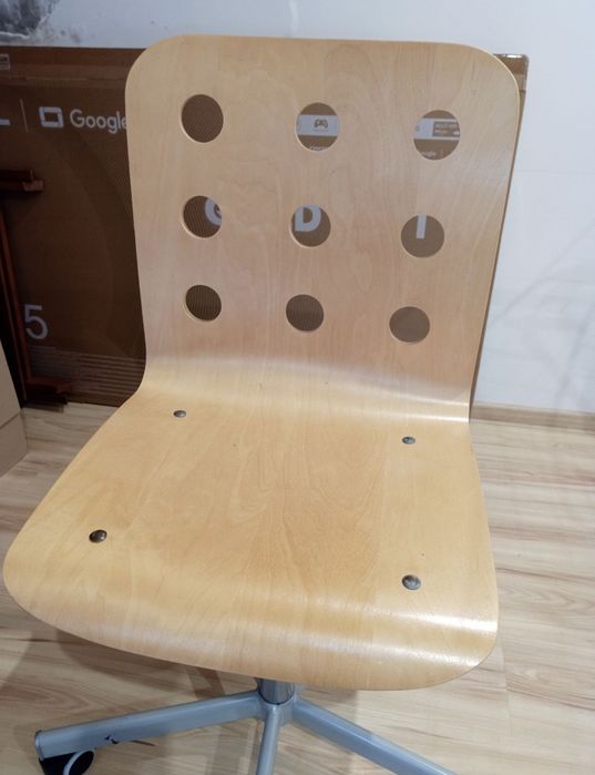 Krzesło obrotowe drewniane Ikea