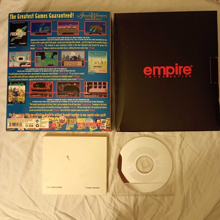 Award Winners Platinum Edition Civilization Lemmings Frontier PC Box