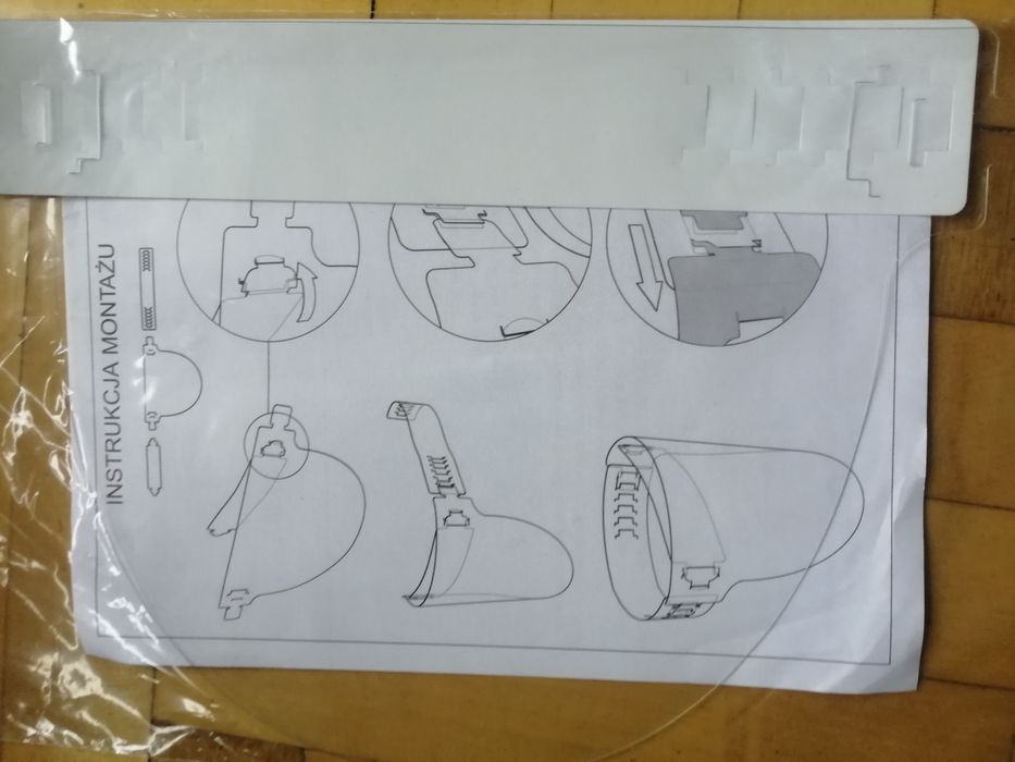 Przyłbica, maska plastikowa