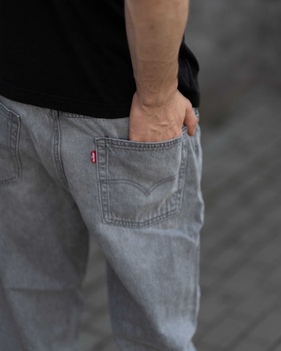 Мужские джинсы Levi's 565 Loose Straight Lightweight Denim A7221-0065 серые оригинал