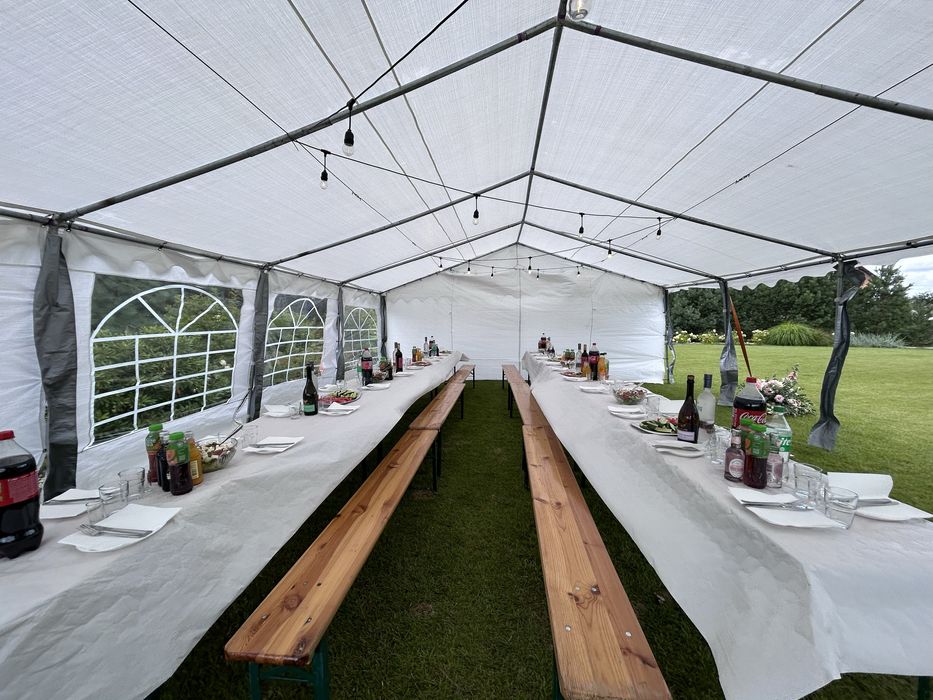 Wynajem namiotów plenerowych imprezowych wolne terminy