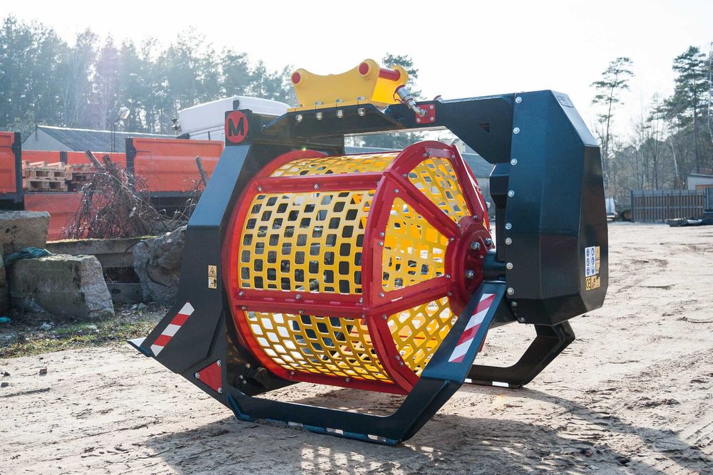 Przesiewacz bębnowy PSB do ziemi, piasku, gruzu PRODUCENT do koparki.