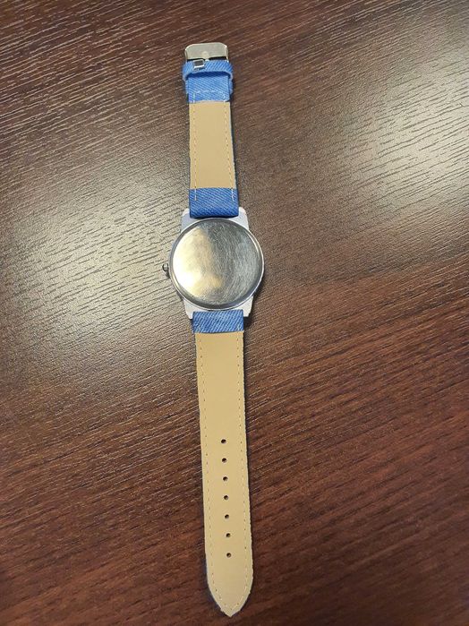 Jeansowy zegarek damski