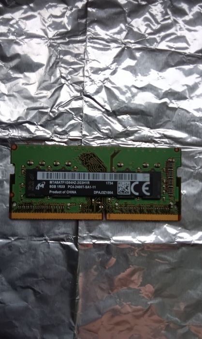 Pamięć RAM Crucial by Micron 8GB, używana