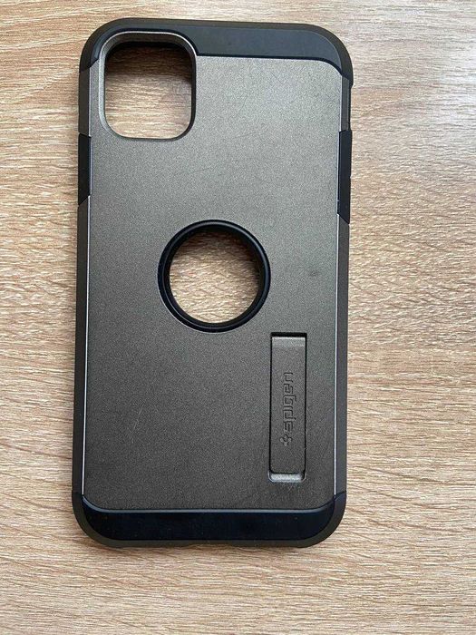Противоударный чехол Spigen Tough Armor для iPhone 11 Gunmetal