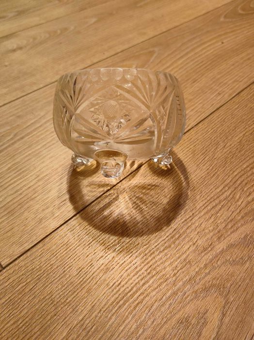 Kryształowa misa PRL nieduża