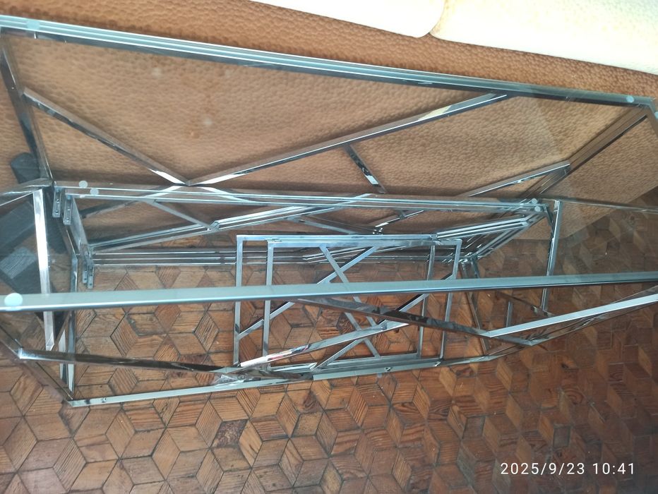 Konsola i ława chrom