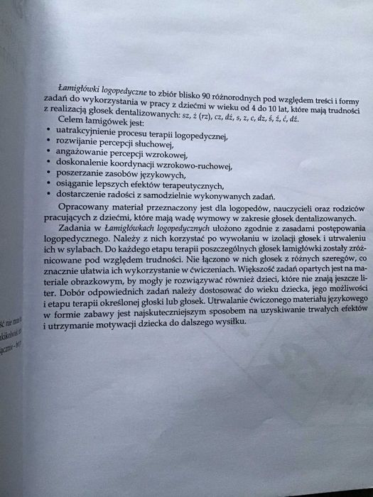 Łamiglówki logopedyczne