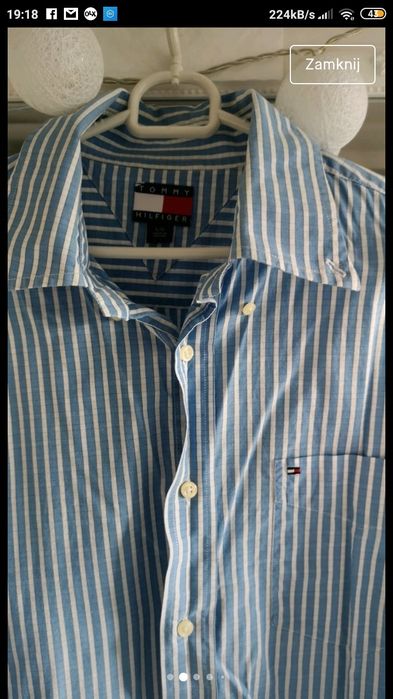Koszula Tommy Hilfiger oryginalna bawełniana