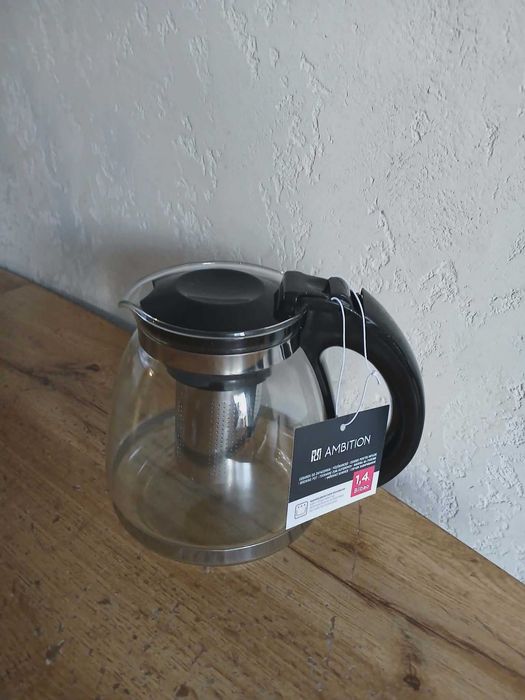 Dzbanek z sitkiem Ambition czarny