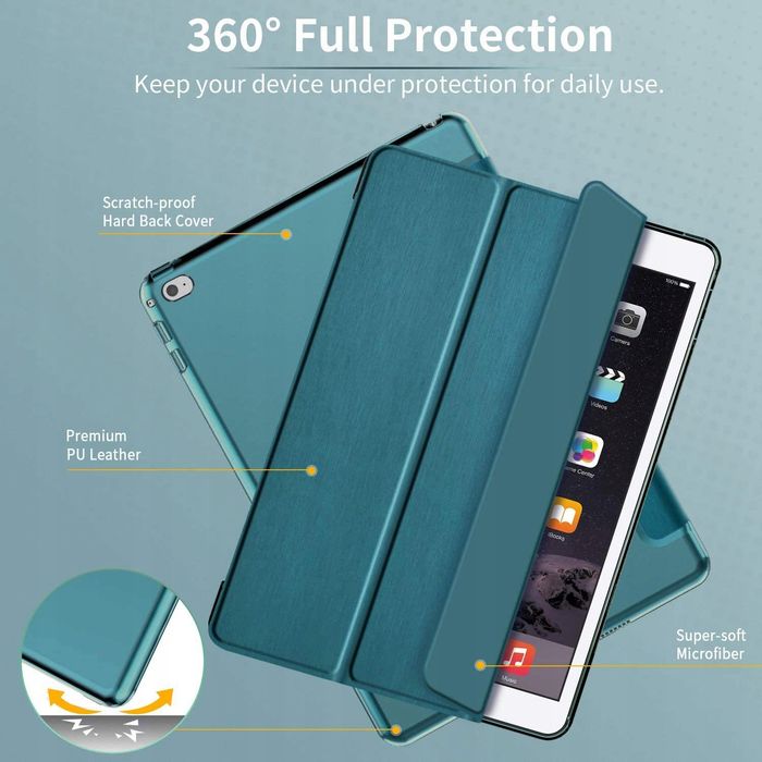 outlet easyacc etui do ipad air 2 ultra cienkie półprzezroczyste niebieskie